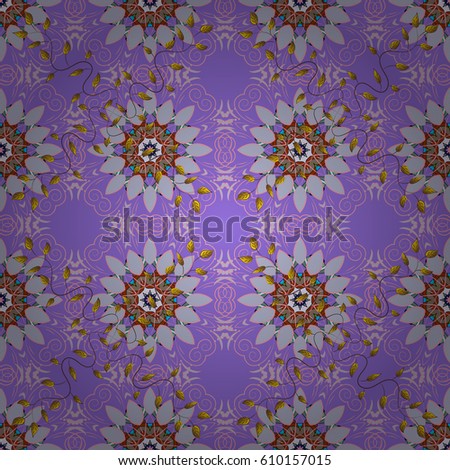 Motley illustration. Vector cute pattern in small flower. The elegant the template for fashion prints. Small colorful flowers. Spring floral background with flowers.