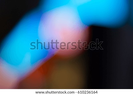 Blurred and defocused abstract background with soft multicolored bokeh, overlay concept
