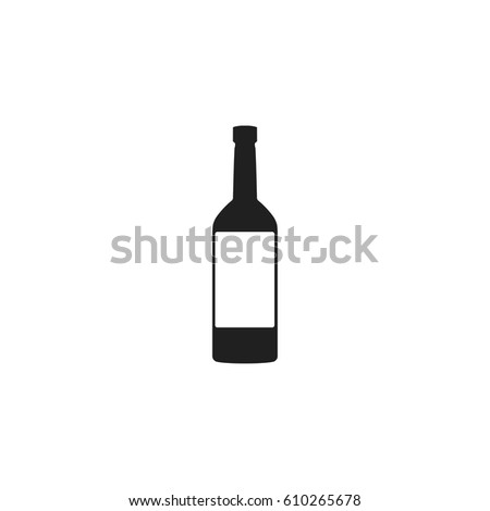 Bottle icon illustration on white background.
