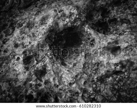 Natural black rock stone surface granite abstract backdrop textured background