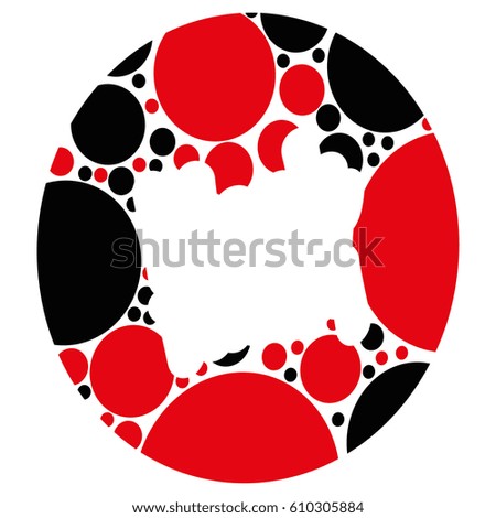 Isolated abstract composition on a white background, Vector illustration
