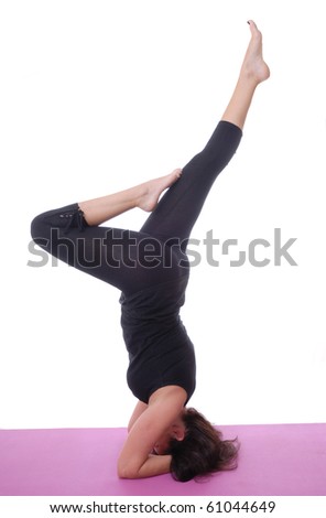 Female in yoga pose