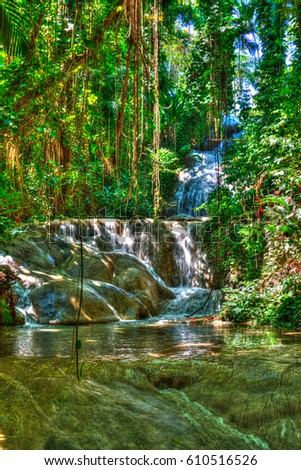 Water falls in Jamaica