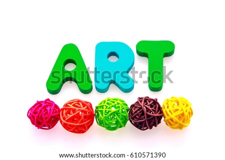 Word art icon on a white background, toy wood