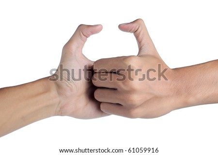 Thumb wrestling, a symbol of competition