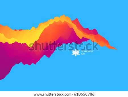 Abstract wavy background for banner, flyer, book cover, poster. Dynamic Effect. Vector Illustration. Design Template. 