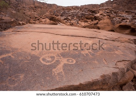 twyfelfontein is known for its more than 2,000 rock paintings and stone-age graffiti on the sandstone cliffs