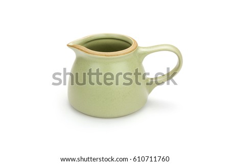 Antique tea cup isolated on white background