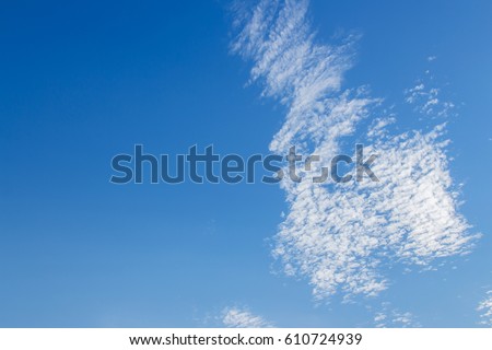 soft cloud in sky of summer day