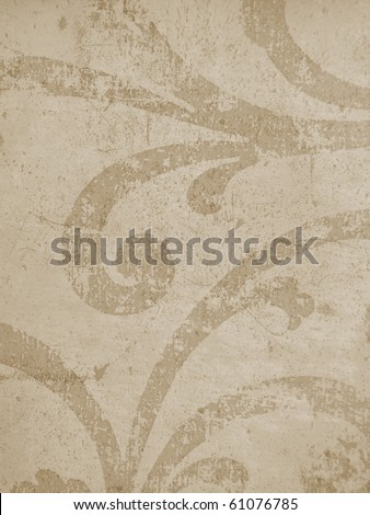 elegant background texture paper parchment concrete close up islamic arabic oriental roman  decorative grunge grungy scratched swirl brown vintage. More decors in my port.