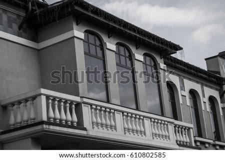 Balcony of the outlet Belaya Dacha