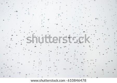 Drops on the window