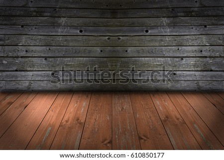 walls and floor made of wooden planks . background. texture