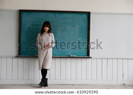  Closed school Female Portrait