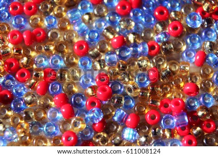 A scattering of beads.
