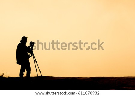 Shilhouette of photographer 