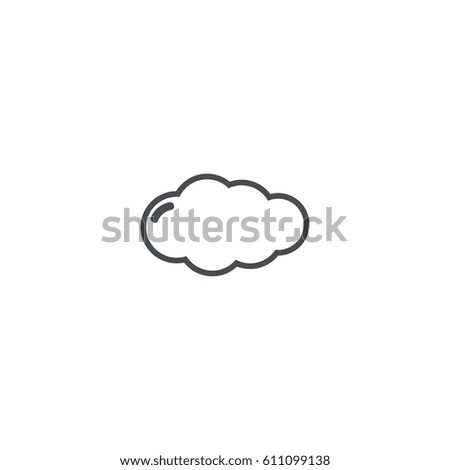 cloud icon. sign design
