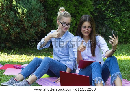 fun girls learning picture