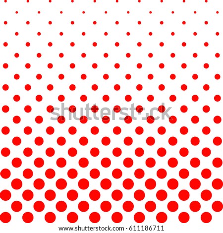 White background with red dots. Abstract background with halftone dots design. Vector illustration.