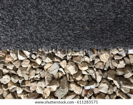 Carpet on gravel