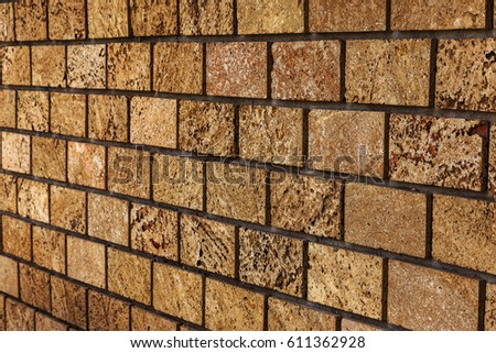 Background for design. Stone wall. Natural stone background of old stone for design of project as background background. Artistic wall from natural shellfish, stone from an underground quarry