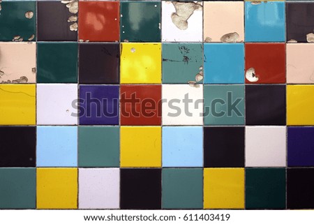 Background of colorful tiles