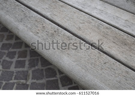 Wooden bench detail Weathered bench