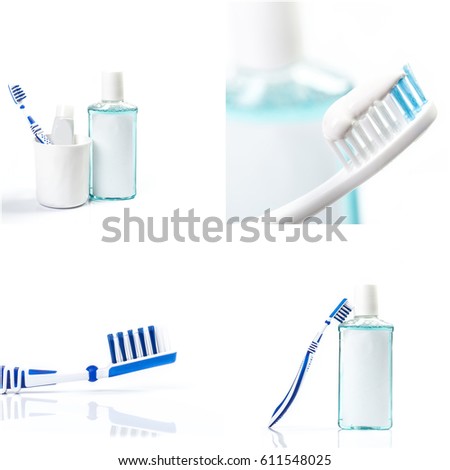 Toothbrush and toothpaste 