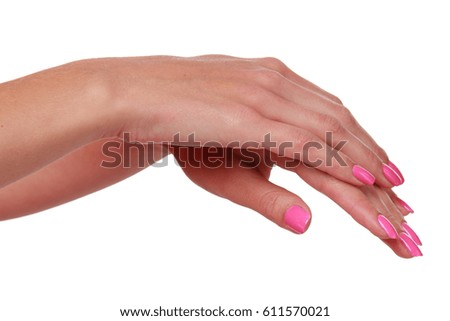 woman hand isolated