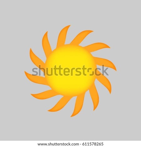 Sun. Vector illustration