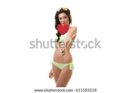 Girl in swimsuit