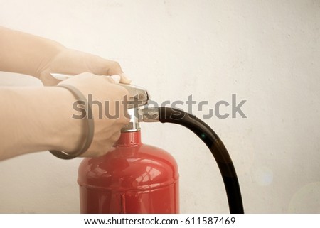 
Fire extinguisher Hand