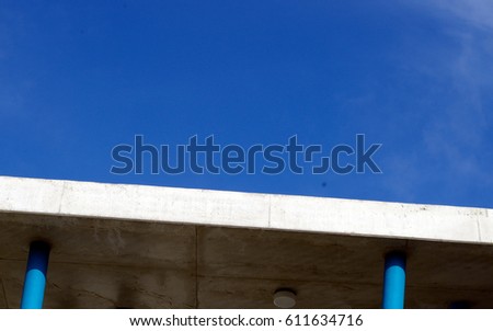 Built structure against blue sky. 