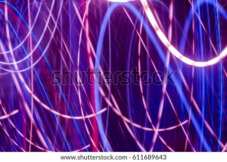 Blur  background and light line