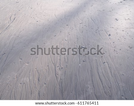 natural ripple on the sand 