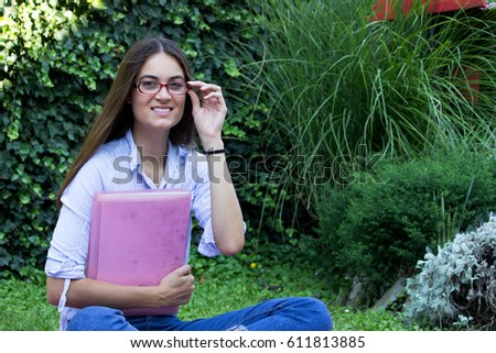 happiness girl student