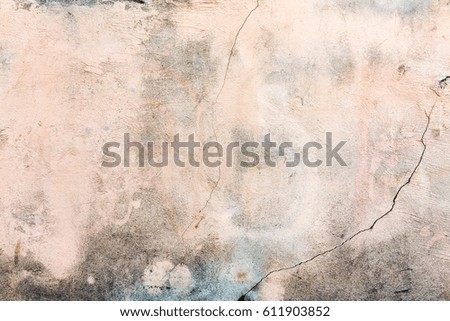 Old wall with several layers of paint