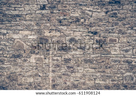 Background of stone castle wall.