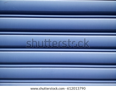 blue zinc door