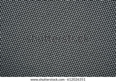 Black and white zigzag fabric texture, fabric detail