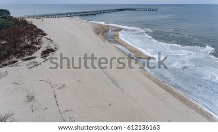 Palanga Baltic sea and bridge