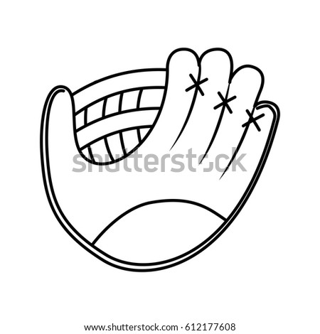baseball glove isolated icon vector illustration design