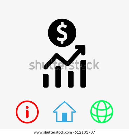 dollar sign icon stock vector illustration
