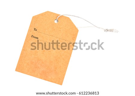 paper label
