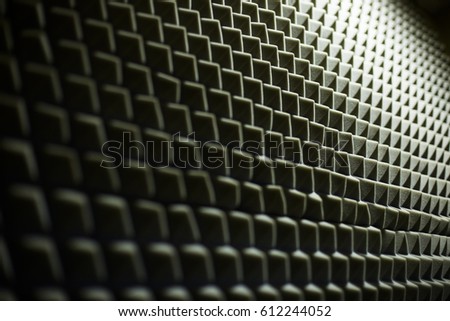 Sound insulation walls black and white
