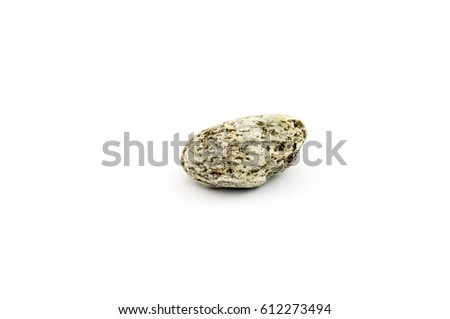 Light porous stone. Isolated stone on white background.