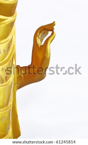gold buddha hand