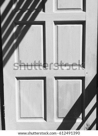 Black and white door