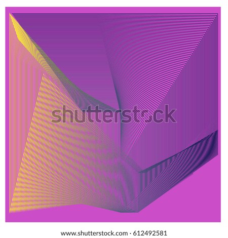 Colorful vibrant Wave Background. Dynamic flux Effect. Abstract Vector Illustration. Design Template. Modern and Techno Style Pattern.