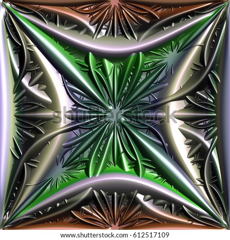 Fractal Seamless Background - Fractal Art - 3D Image